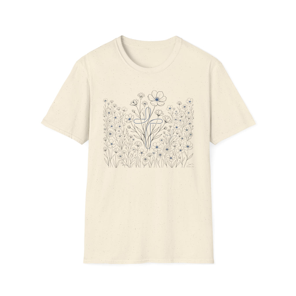 All the Flowers and Cross - T-Shirt