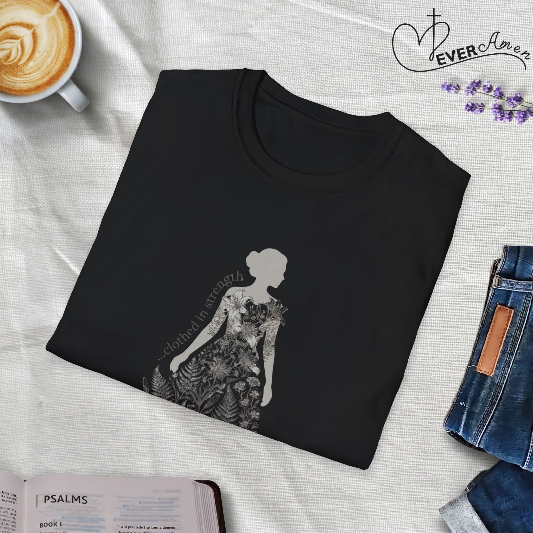 Clothed in strength dress- T-Shirt
