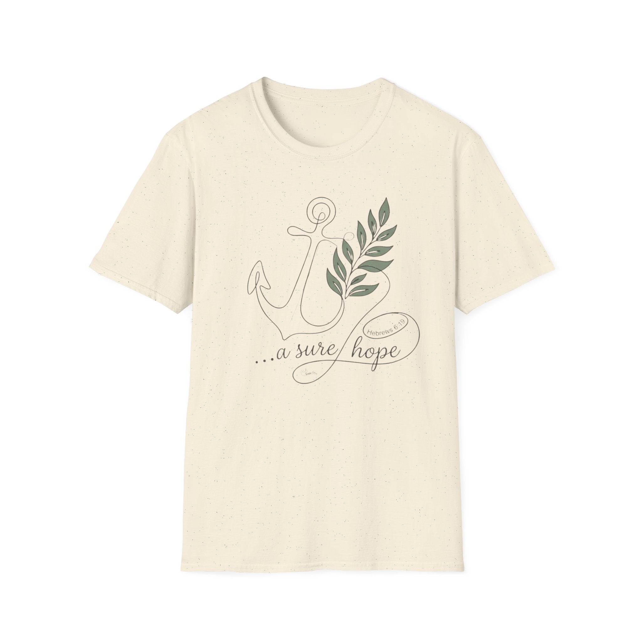 Sure Hope Anchor and Olive - T-Shirt