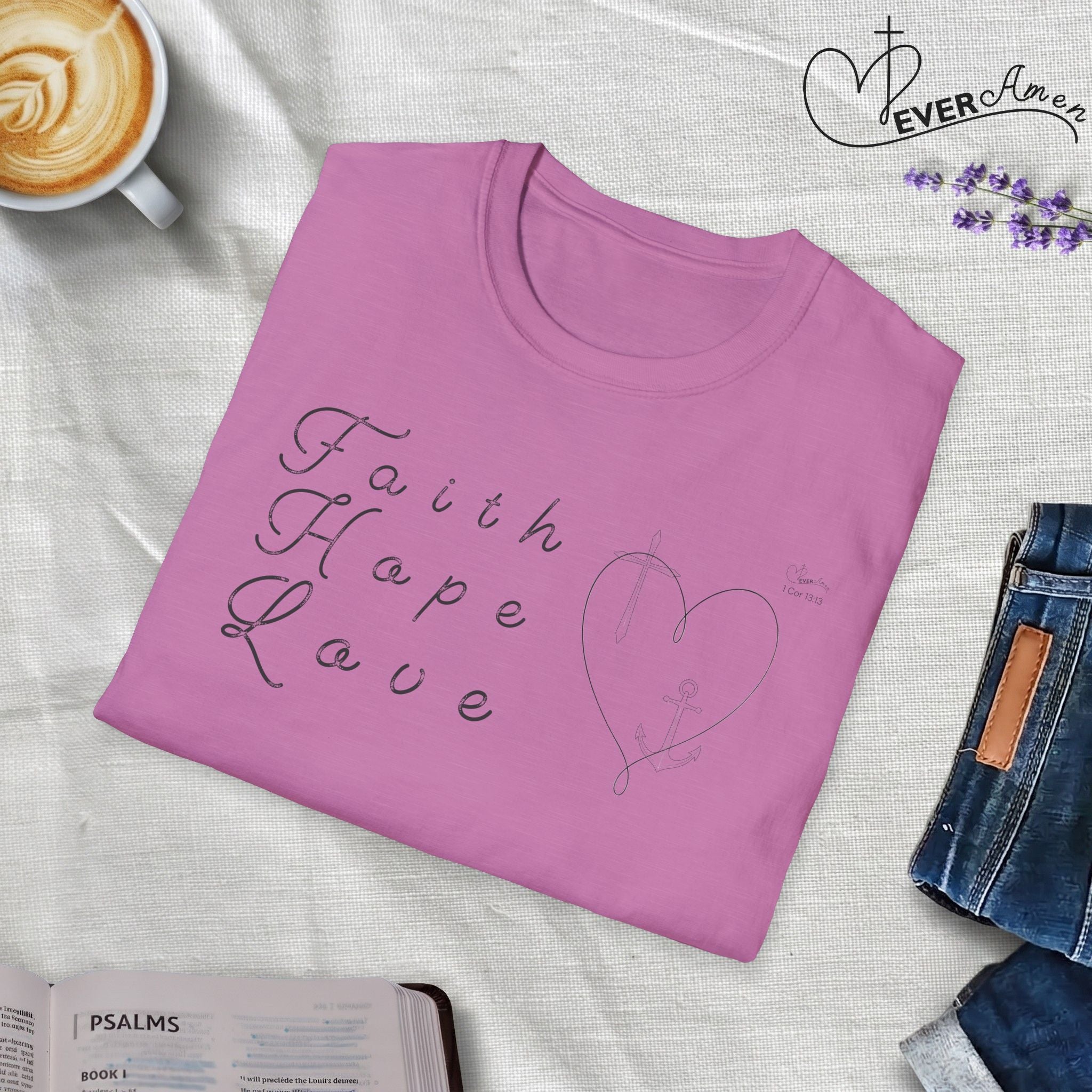 Faith Hope Love Symbols  - T-Shirt