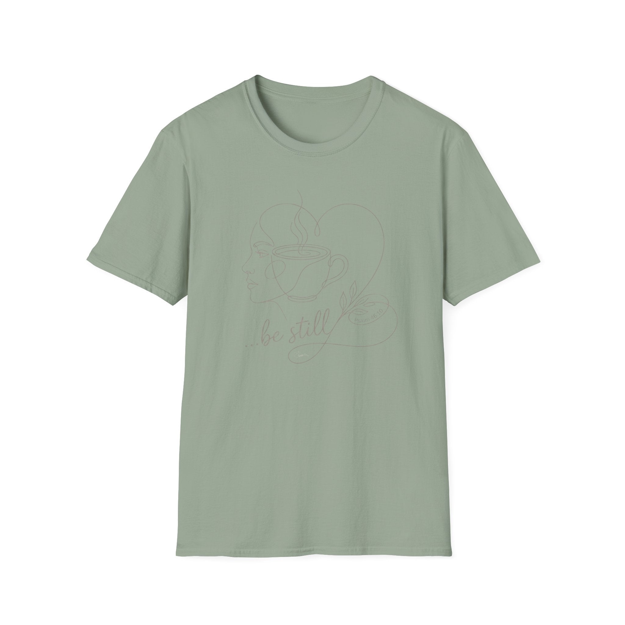 Be still face heart coffee - T-Shirt