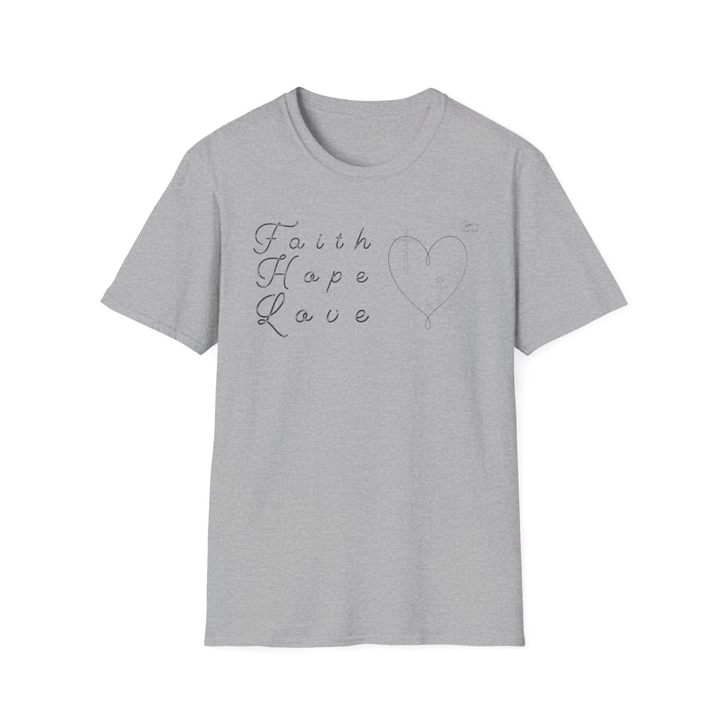 Faith Hope Love Symbols  - T-Shirt