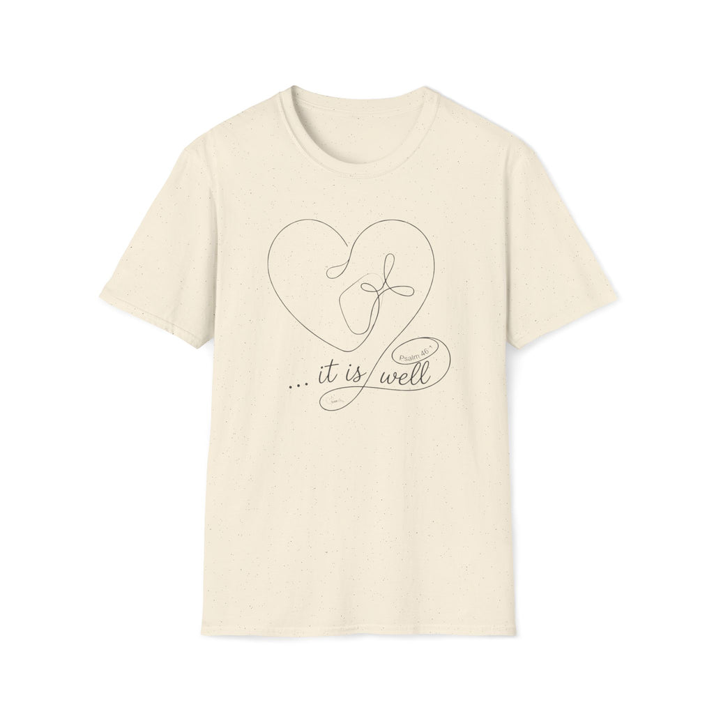 It is well Heart Cross - T-Shirt