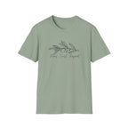 Pray Trust Repeat Cursive Olive 1 - T-Shirt