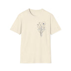 Blue Cross Flowers badge - T-Shirt