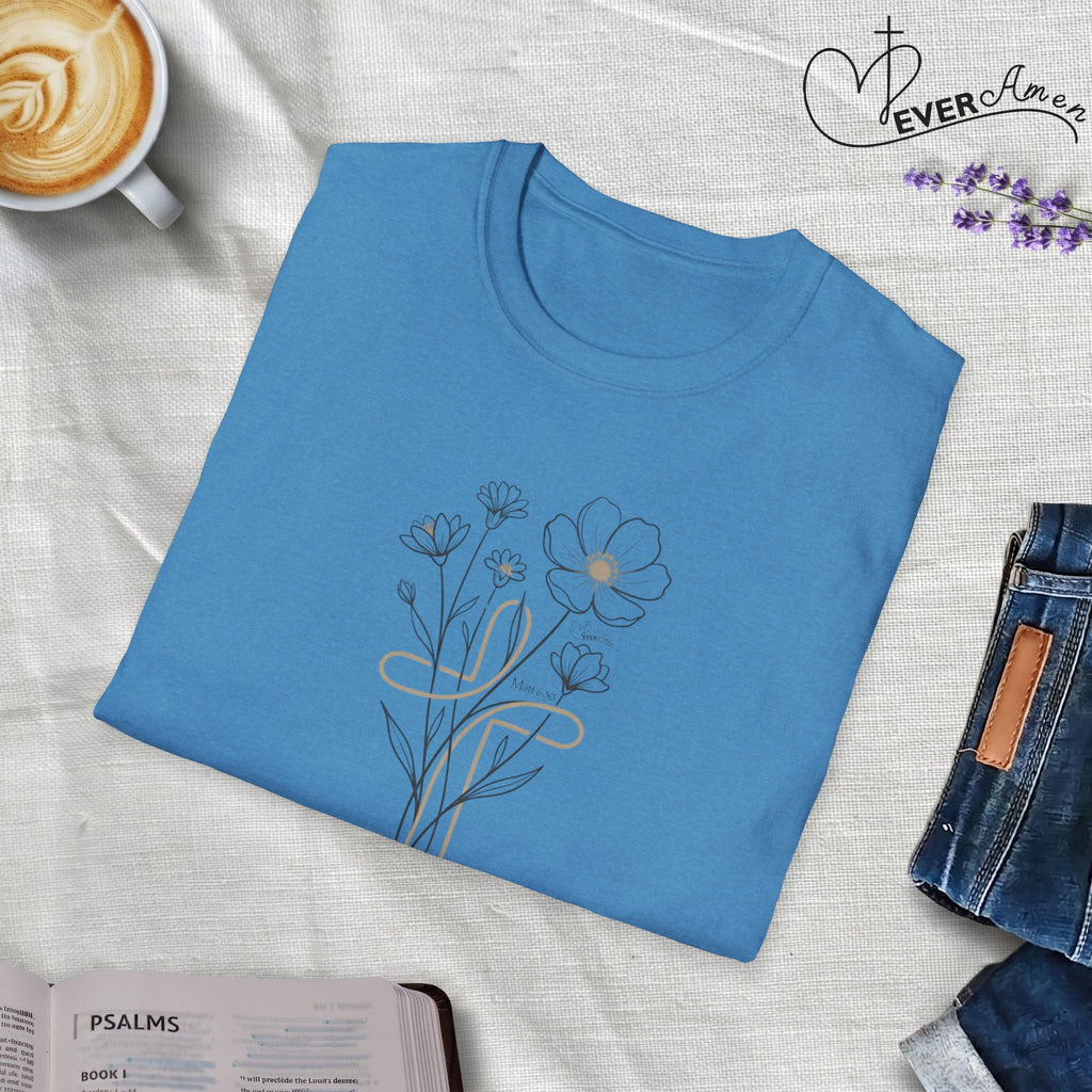 Flowers Sand Cross - T-Shirt