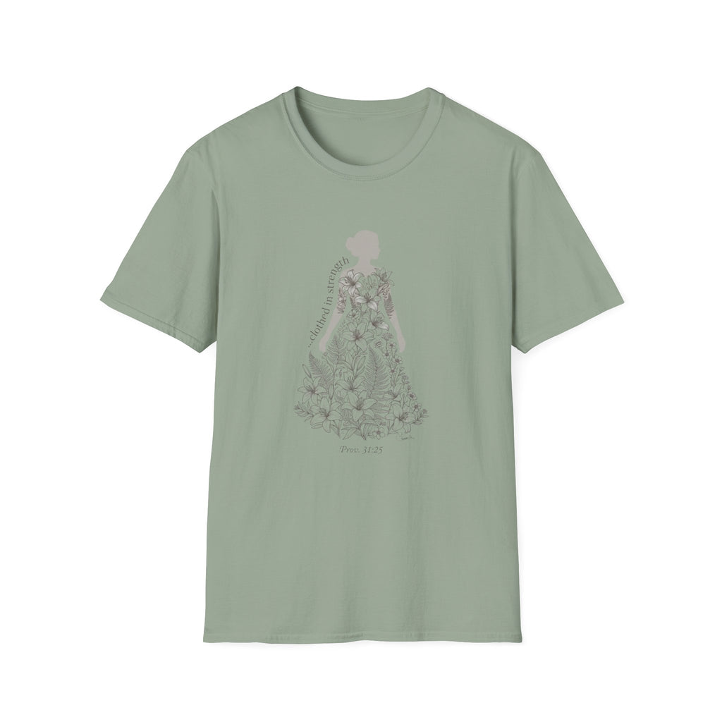 Clothed in strength dress- T-Shirt