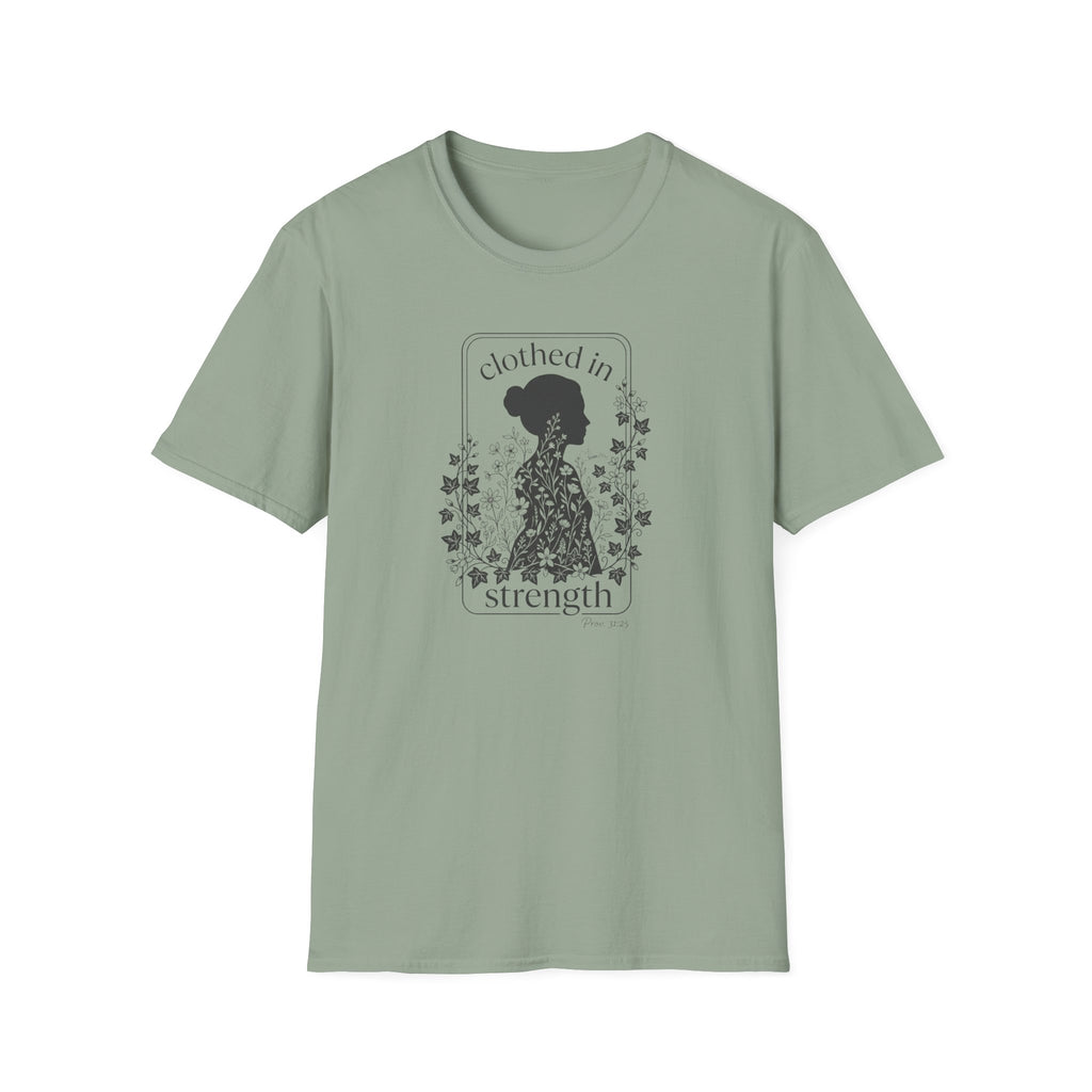 Clothed in Strength Framed - T-Shirt