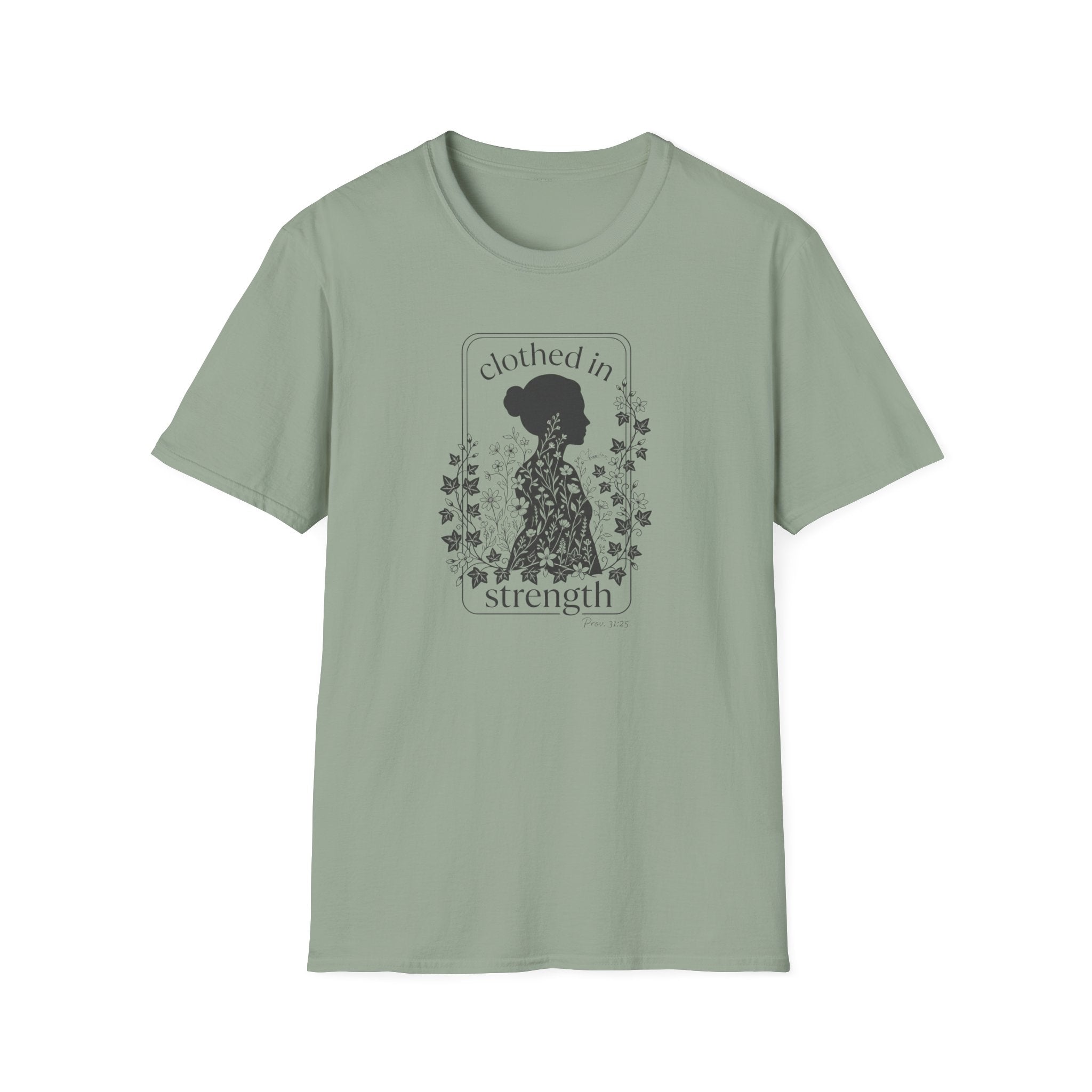 Clothed in Strength Framed - T-Shirt