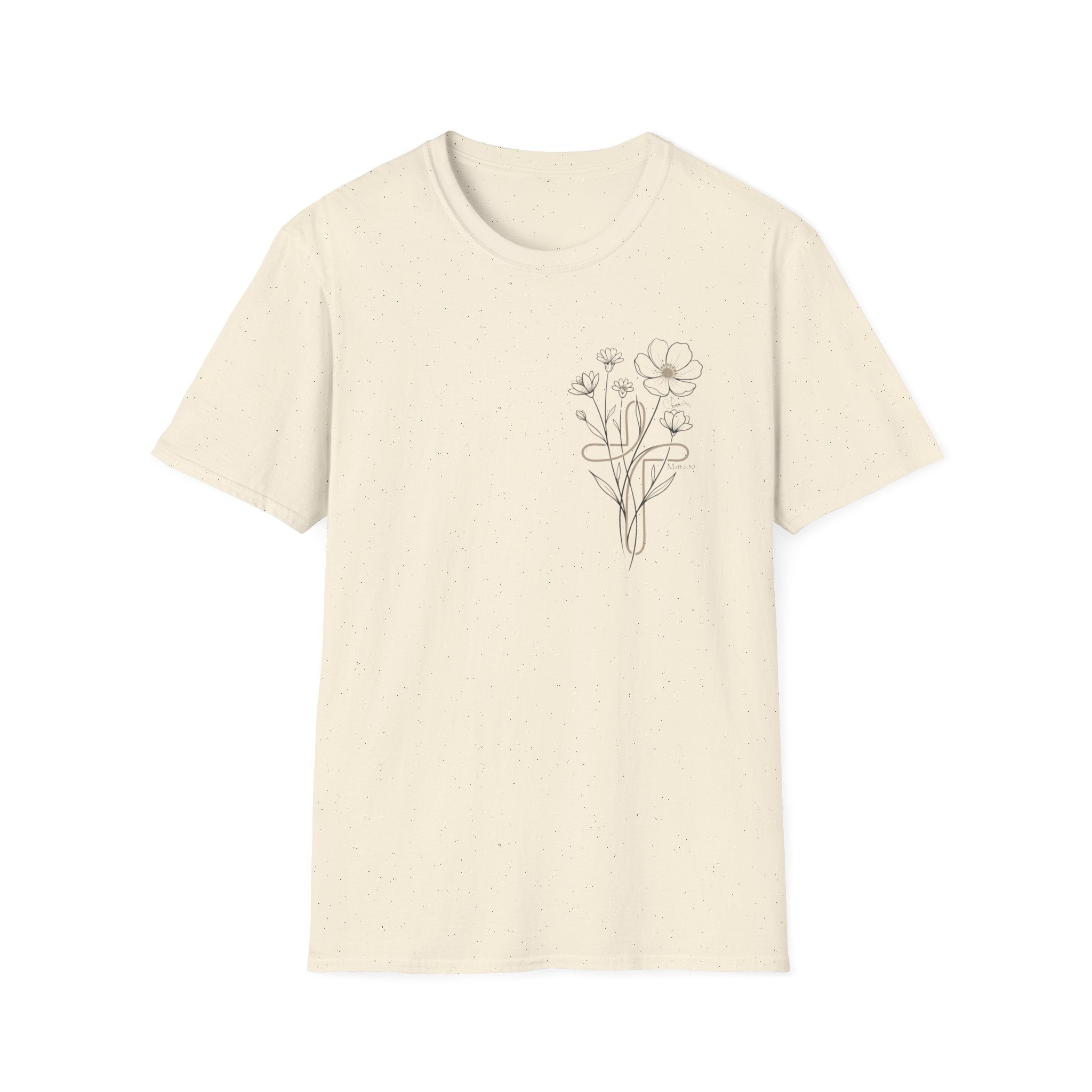 Sand Cross Flowers badge - T-Shirt