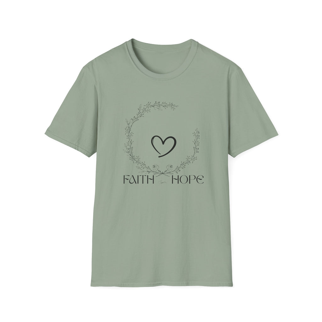 Faith Hope Love Wreath - T-Shirt