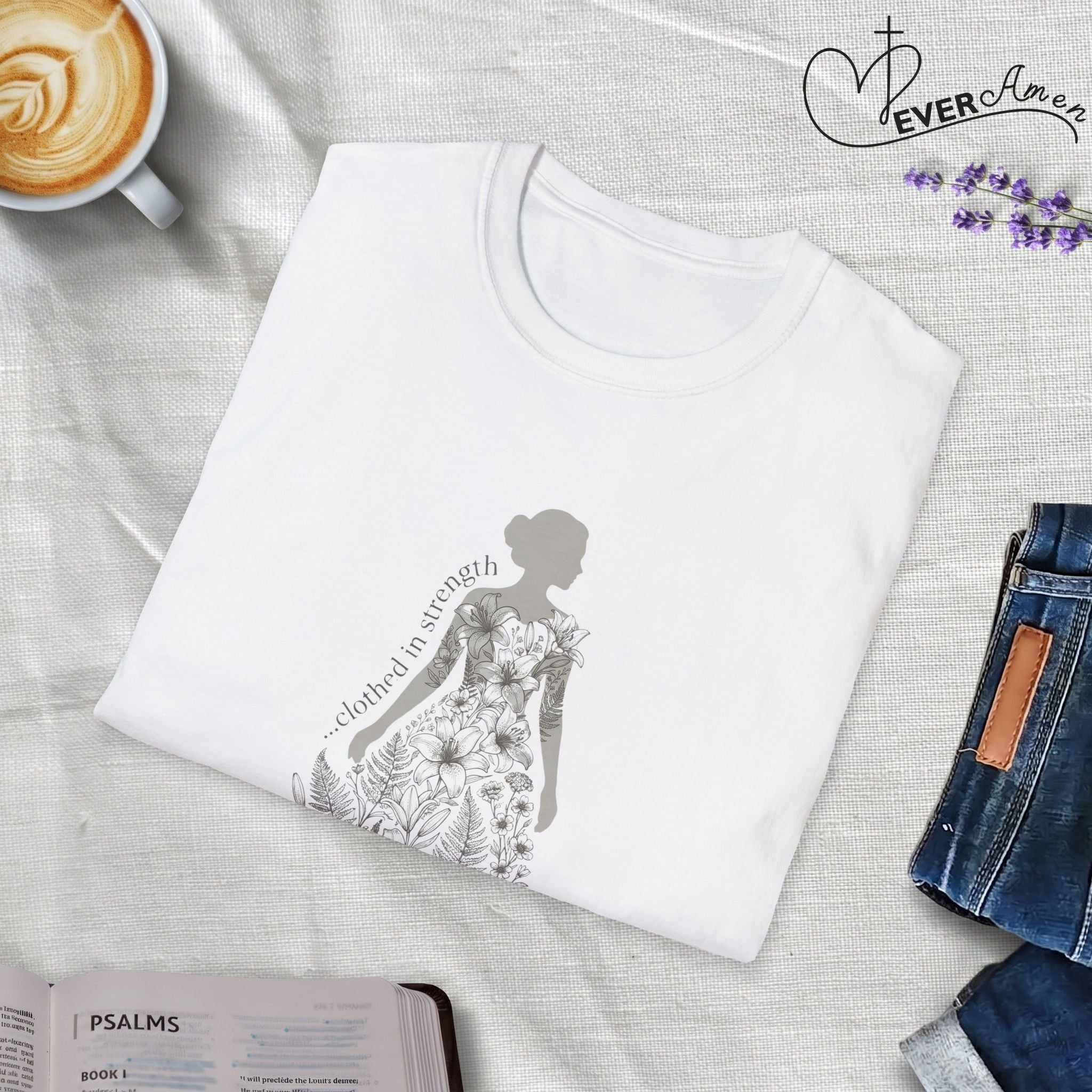 Clothed in strength dress- T-Shirt