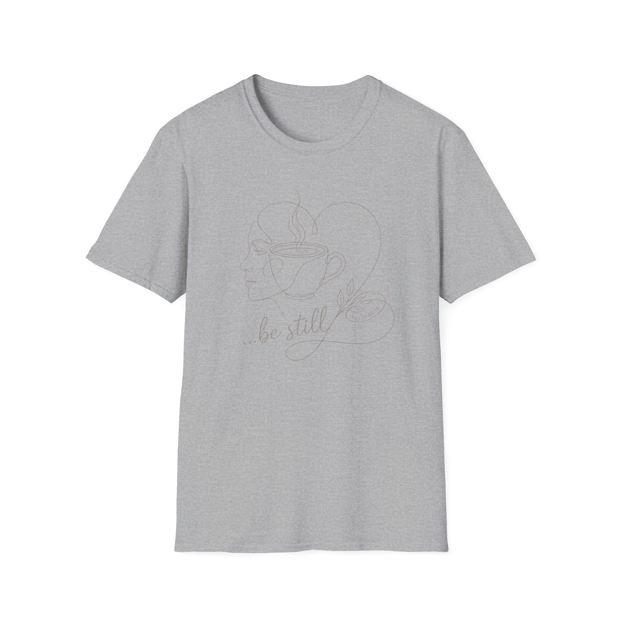 Be still face heart coffee - T-Shirt