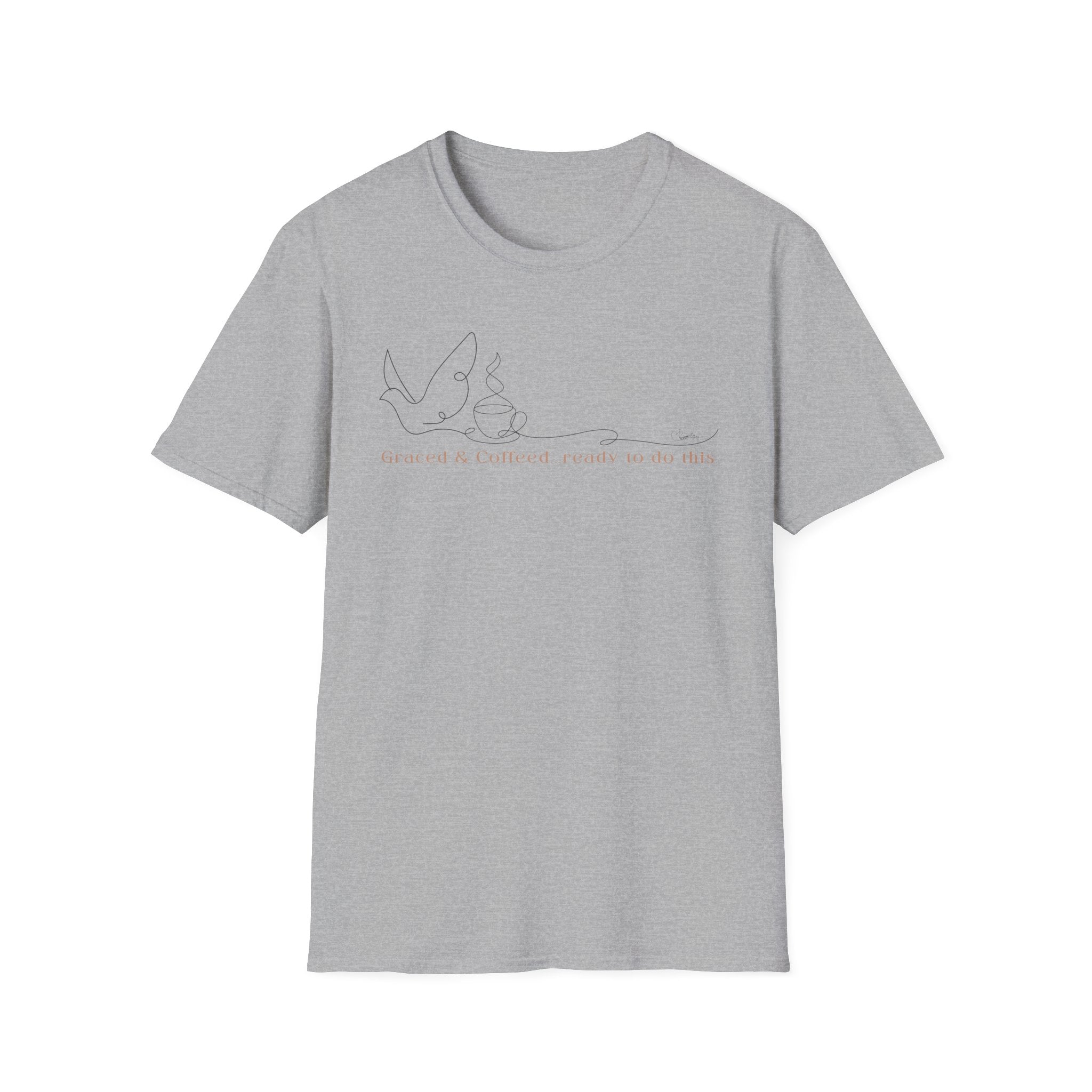 Cover by Grace Fueled by Coffee Dove Cup- T-Shirt