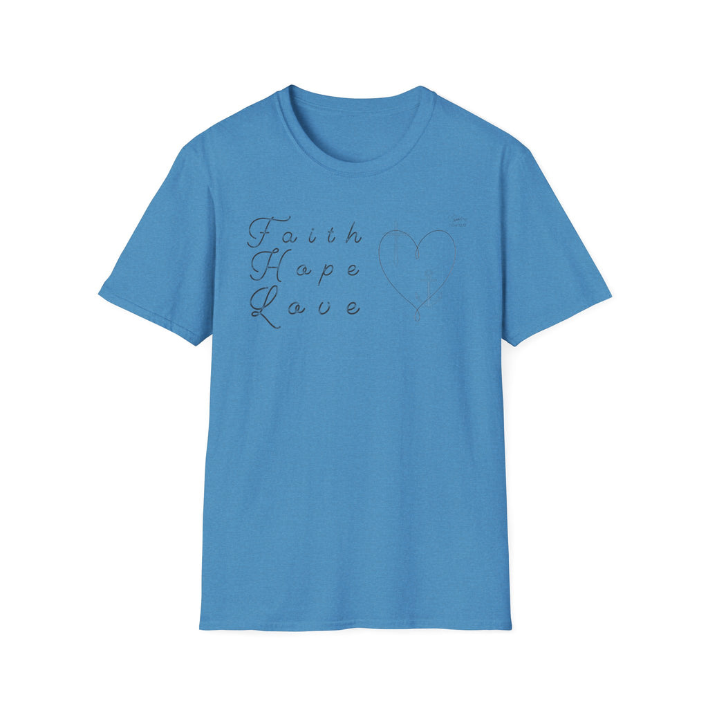 Faith Hope Love Symbols  - T-Shirt
