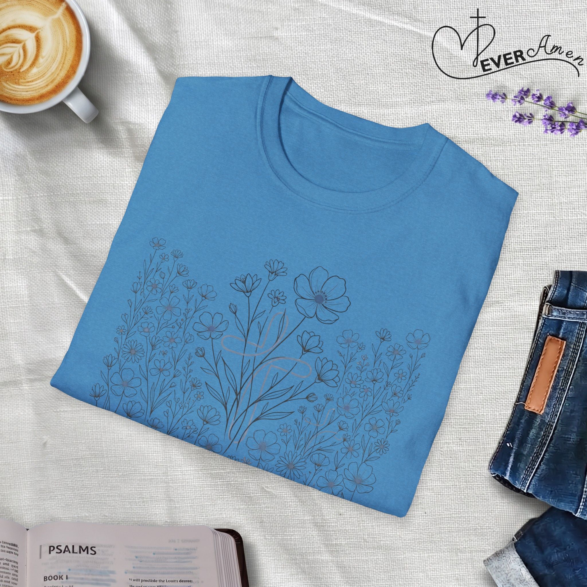 All the Flowers and Cross - T-Shirt