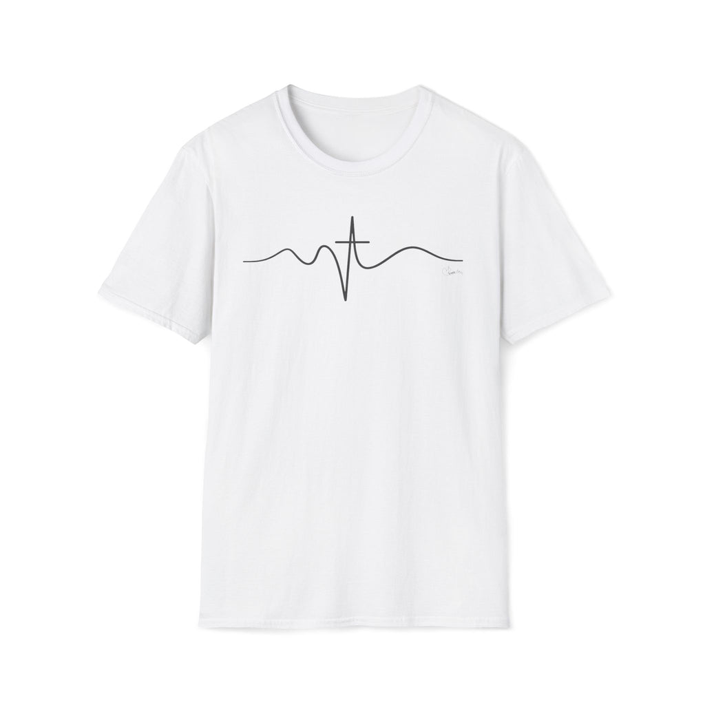 Wave Cross Heartbeat - T-Shirt