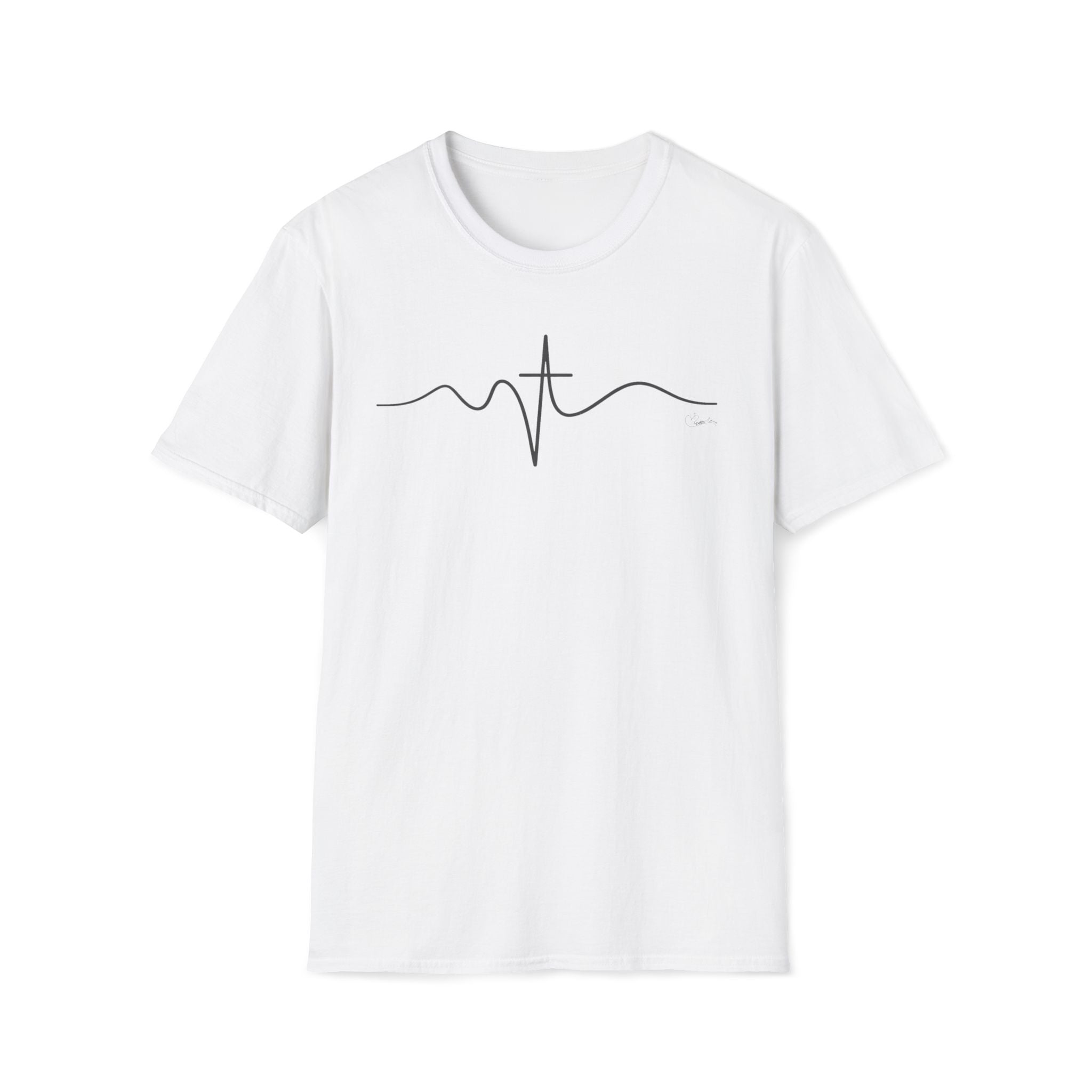 Wave Cross Heartbeat - T-Shirt