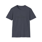 3 Line Subtle Cross Trinity - T-Shirt