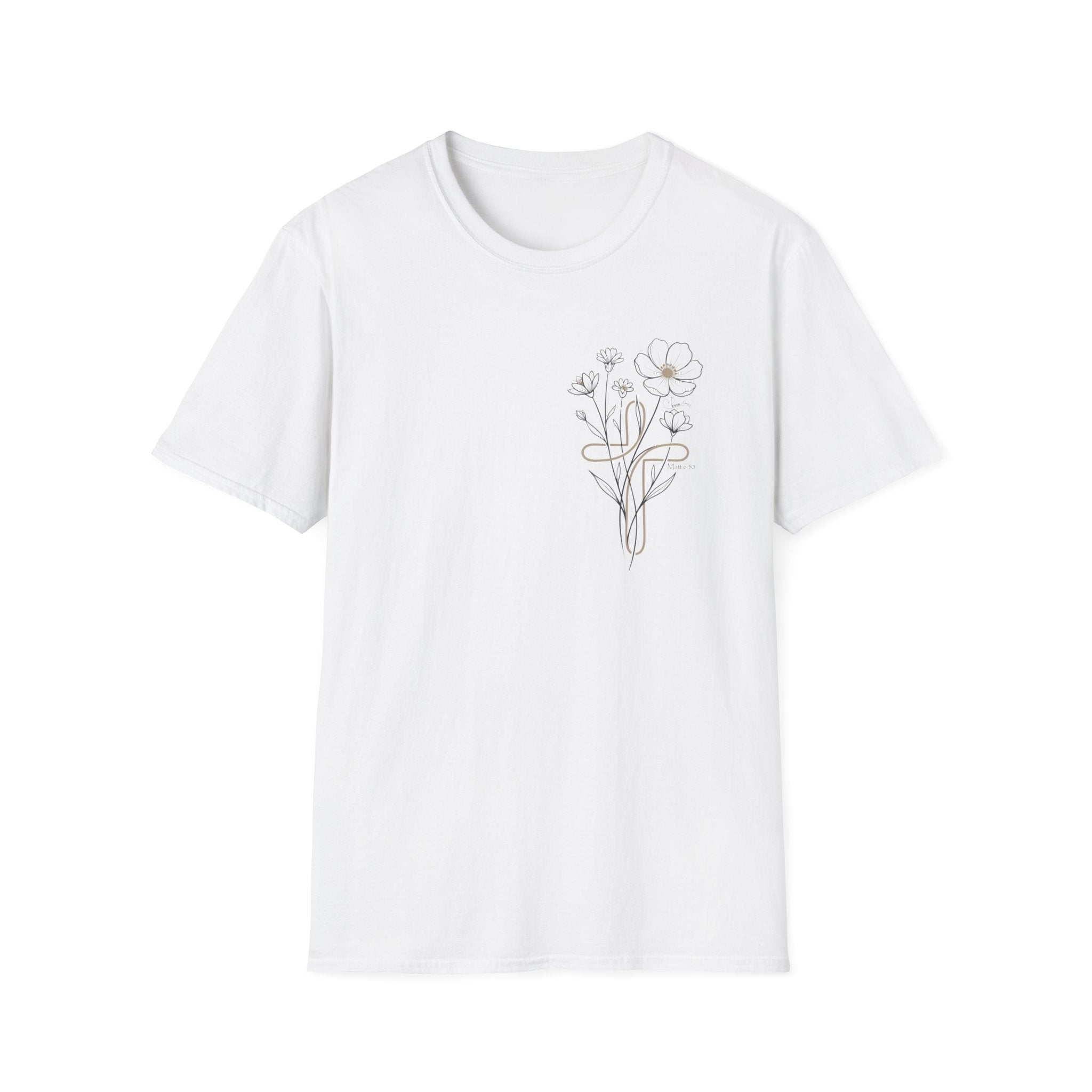 Sand Cross Flowers badge - T-Shirt