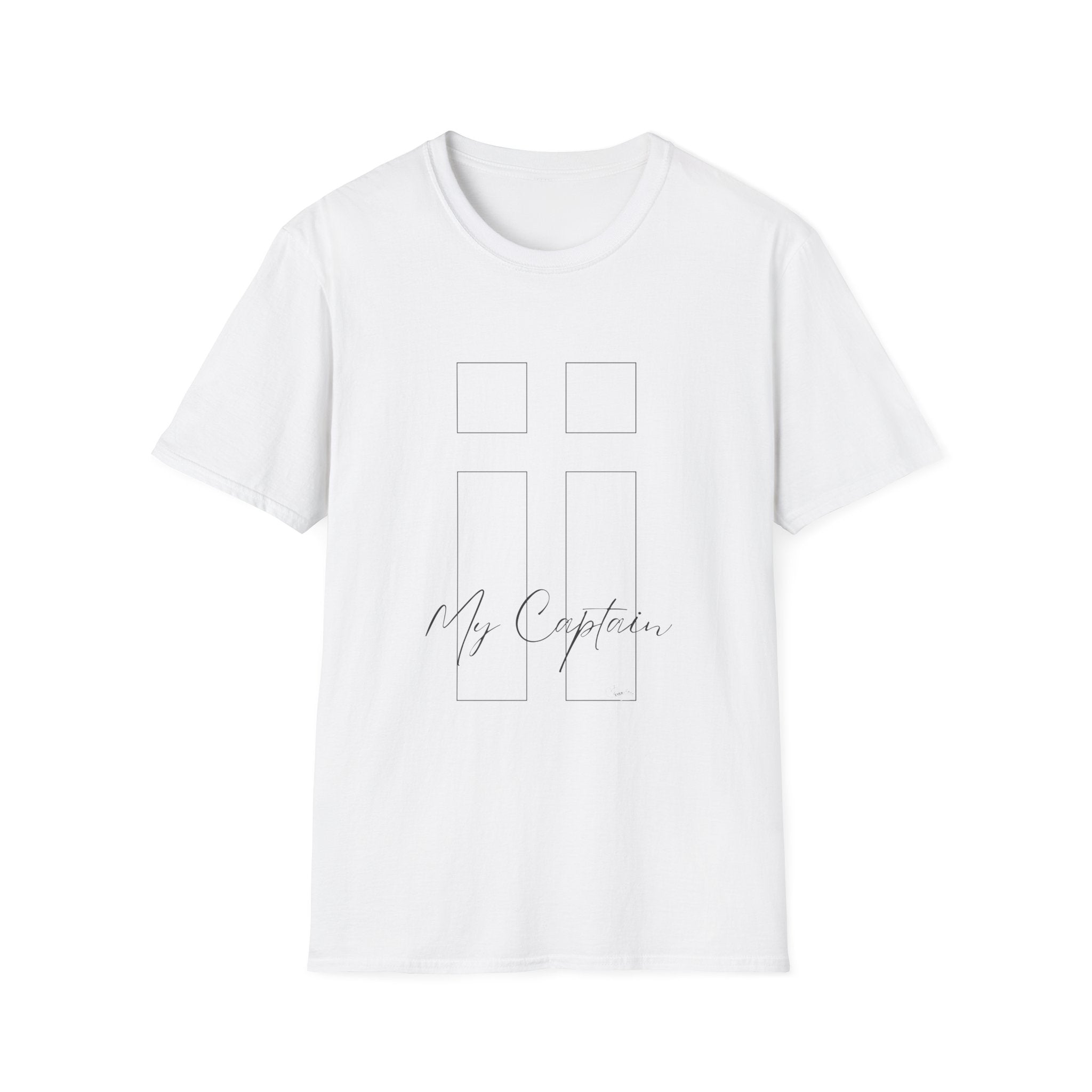 Aye Aye My Captain Subtle Cross Filled Boxes - T-Shirt