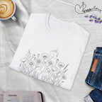 Field of Flowers Face - T-Shirt