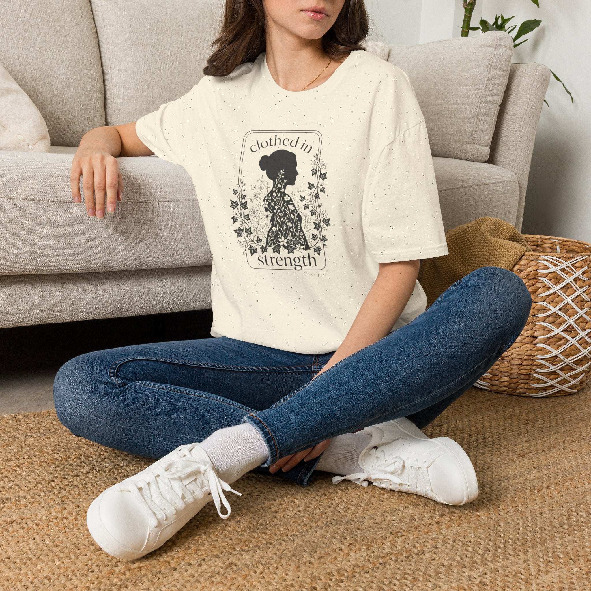 Clothed in Strength Framed - T-Shirt